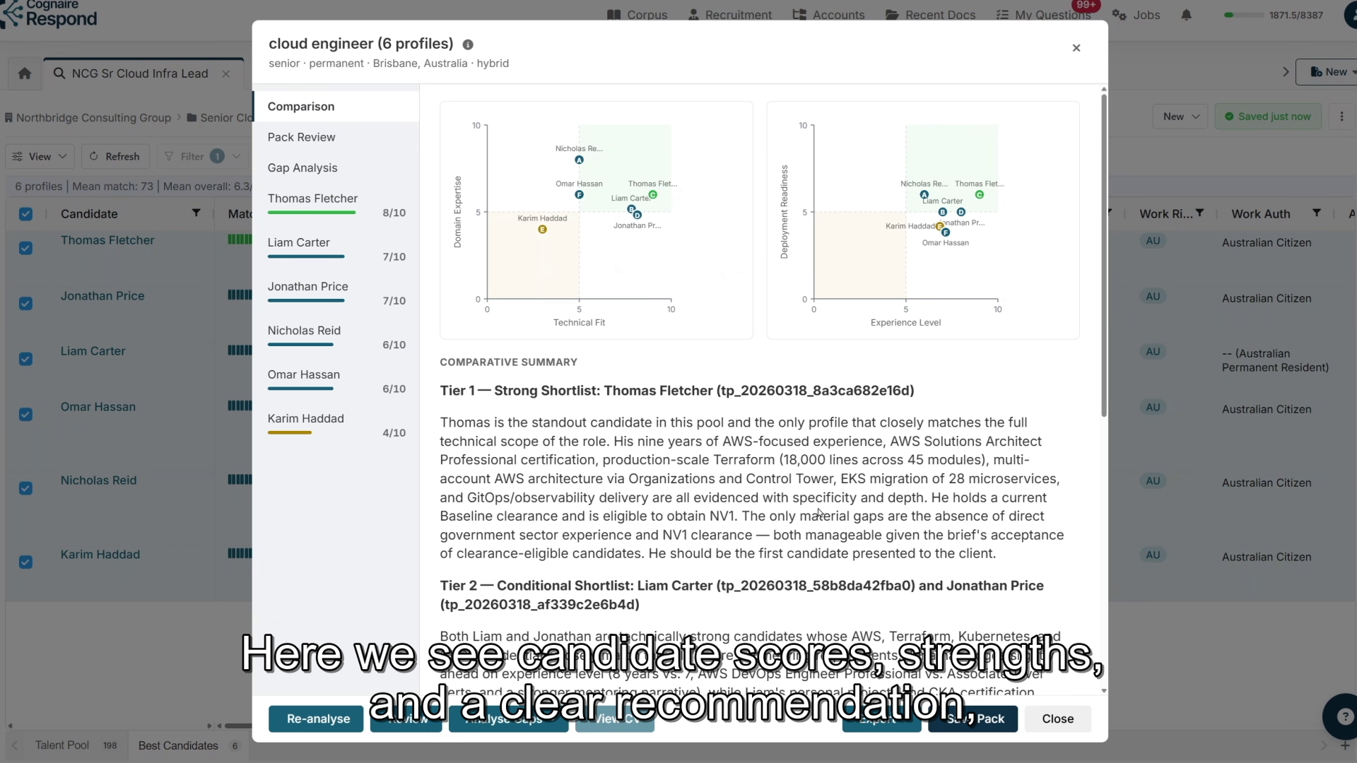 Respond for Recruiters — product walkthrough poster